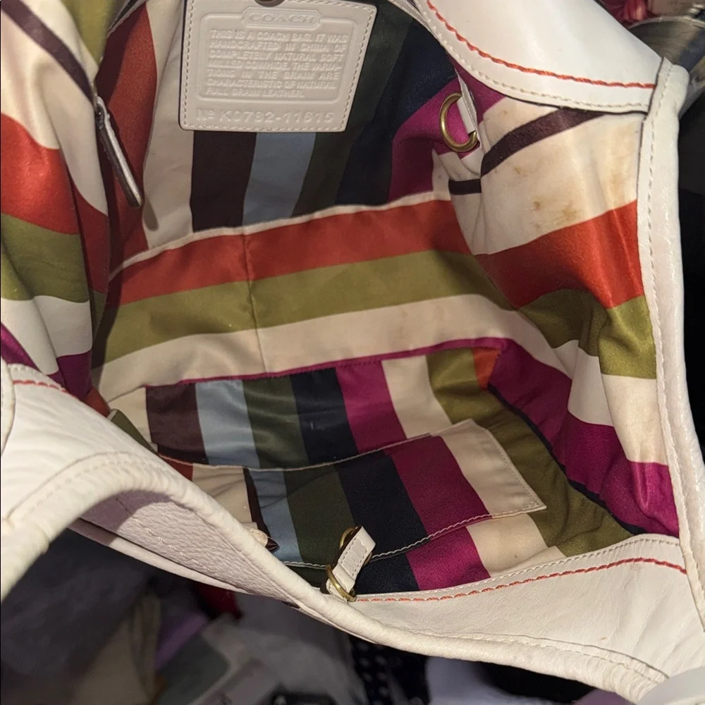 Coach Legacy Ergo Shoulder Bag with legacy stripe lining - Picture 4 of 15